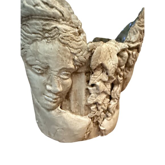 Handmade Persephone Greek Goddess of Spring Pot / Planter Intricate Detailing - Picture 1 of 12